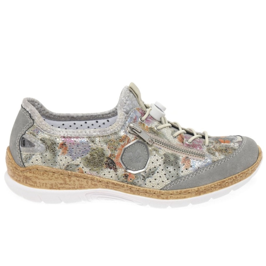 Silber Rieker Rita Damen Sportschuhe