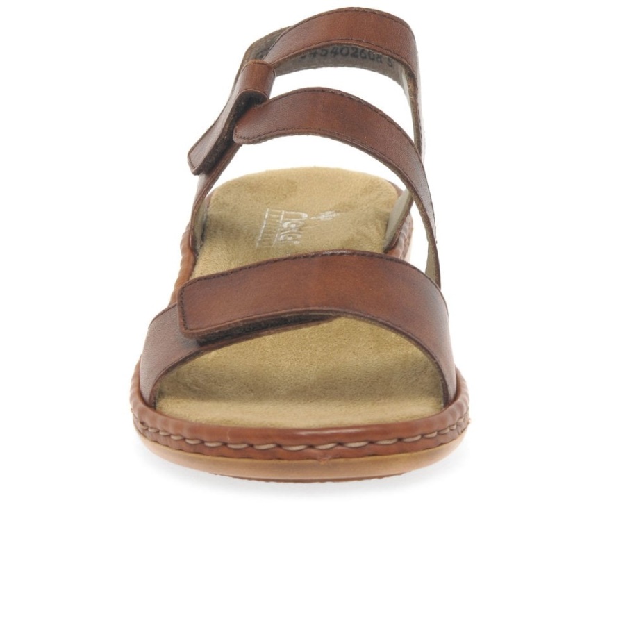 Rieker Sphere Ripsband-Sandalen Für Damen In Hellbraun