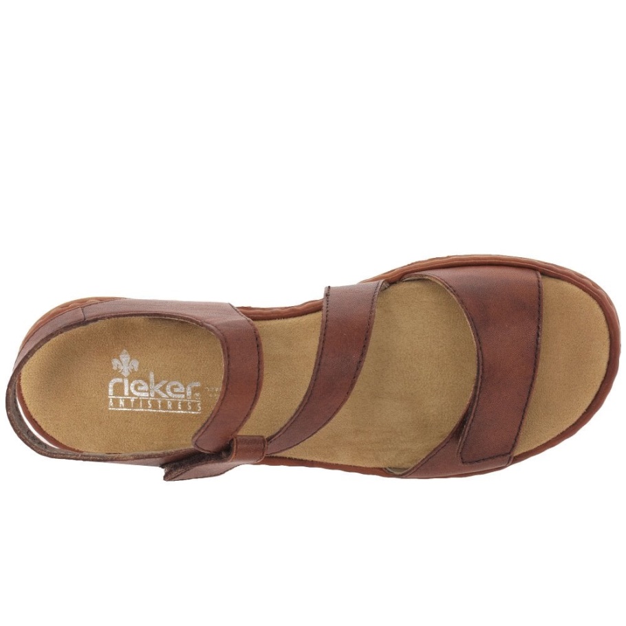 Rieker Sphere Ripsband-Sandalen Für Damen In Hellbraun