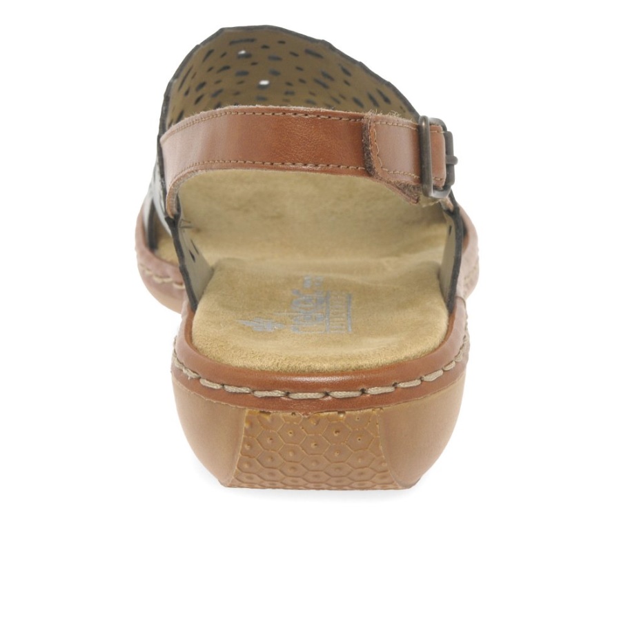 Weiße Rieker Andora Damen Sandalen