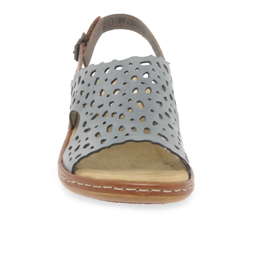 Weiße Rieker Andora Damen Sandalen