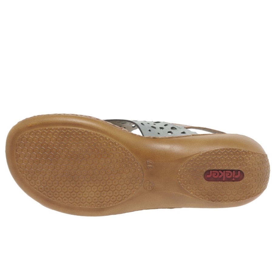 Weiße Rieker Andora Damen Sandalen