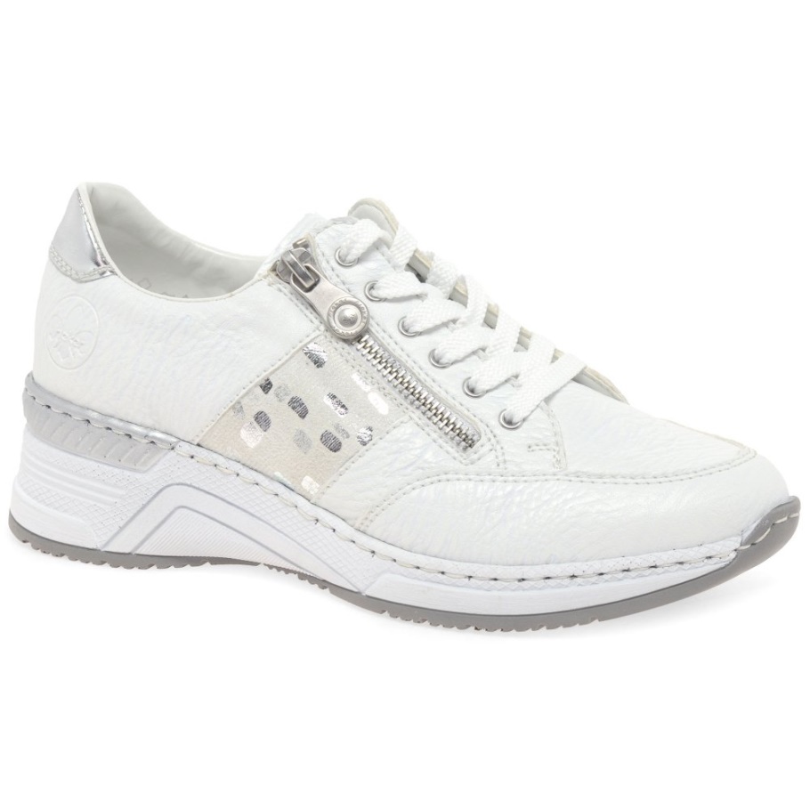 Weiß Rieker Corbridge Damen Turnschuhe