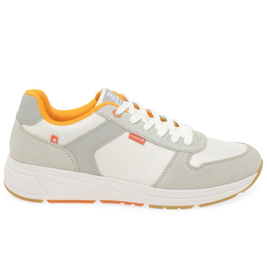 Weiße Rieker Ed Herrenturnschuhe