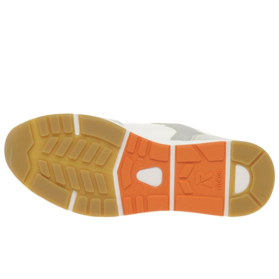 Weiße Rieker Ed Herrenturnschuhe