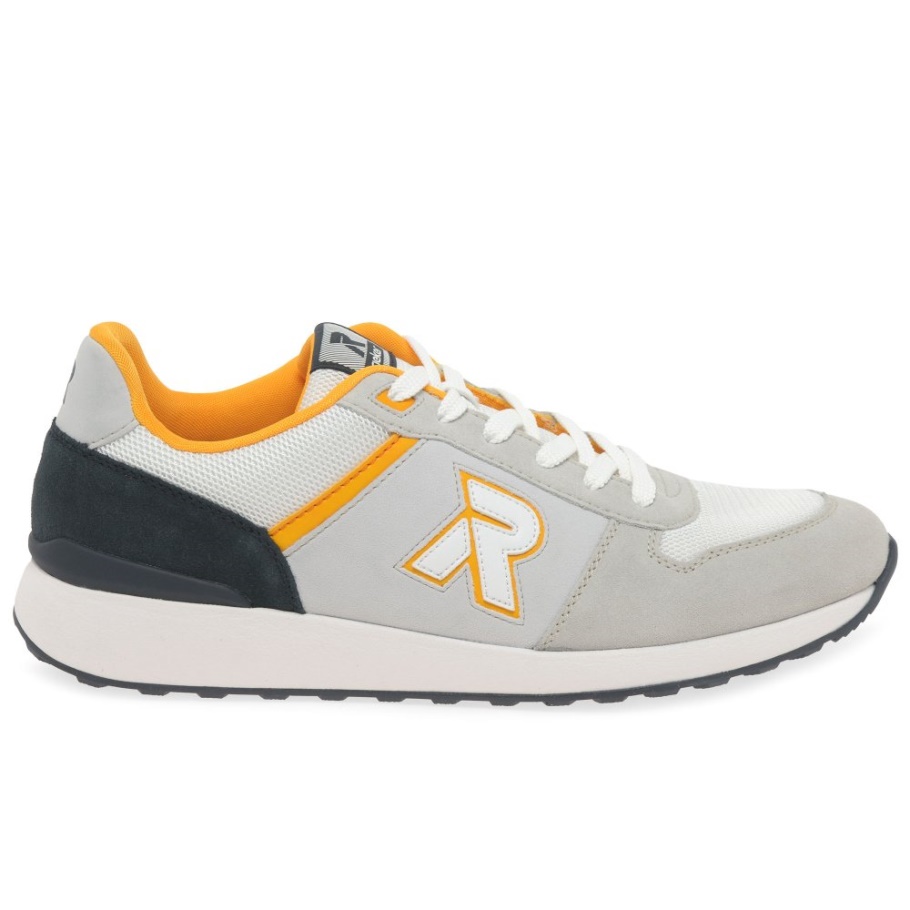 Weiß Rieker Frank Herren Turnschuhe