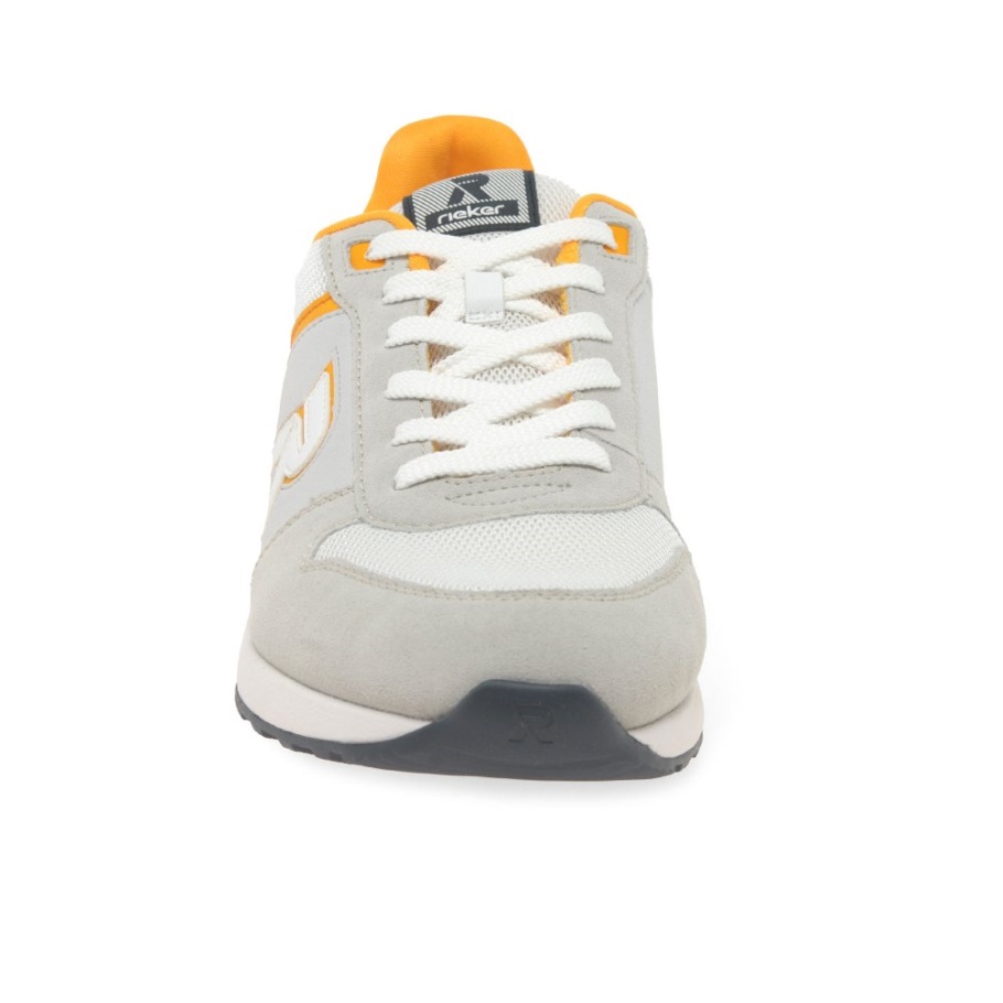 Weiß Rieker Frank Herren Turnschuhe