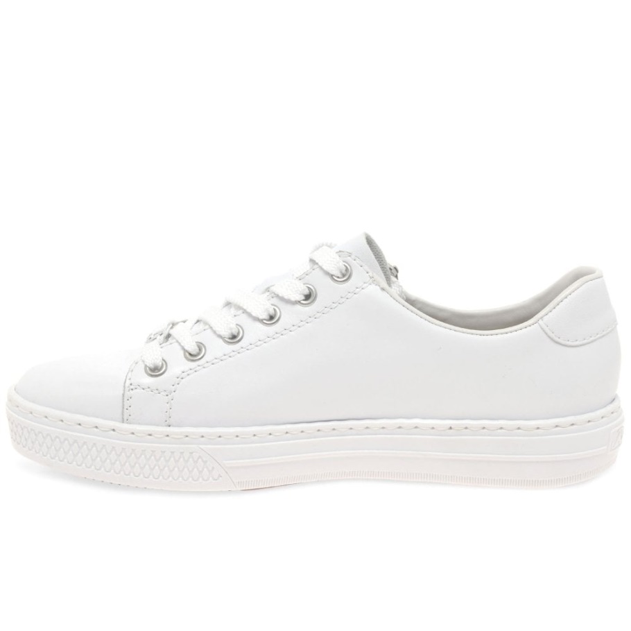Weiße Rieker Newark Damenturnschuhe