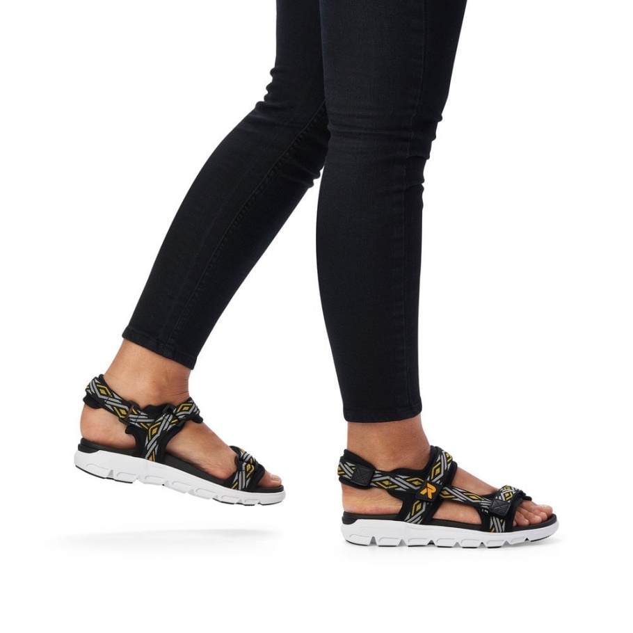 Rieker R-evolution V8402 Damen Sandalen Schwarz