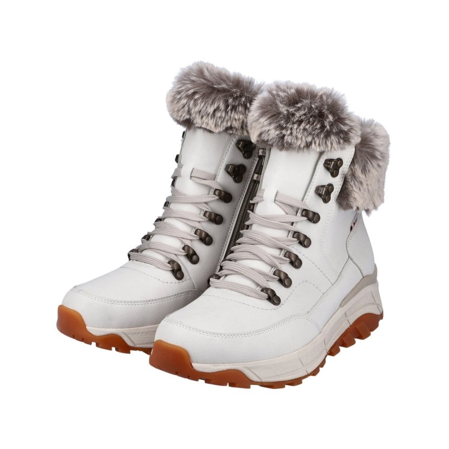Rieker R-evolution W0063 Damenstiefel Weiß