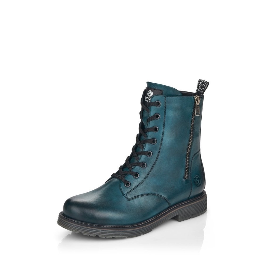 Rieker Remonte D4871 Damen Stiefel Blau