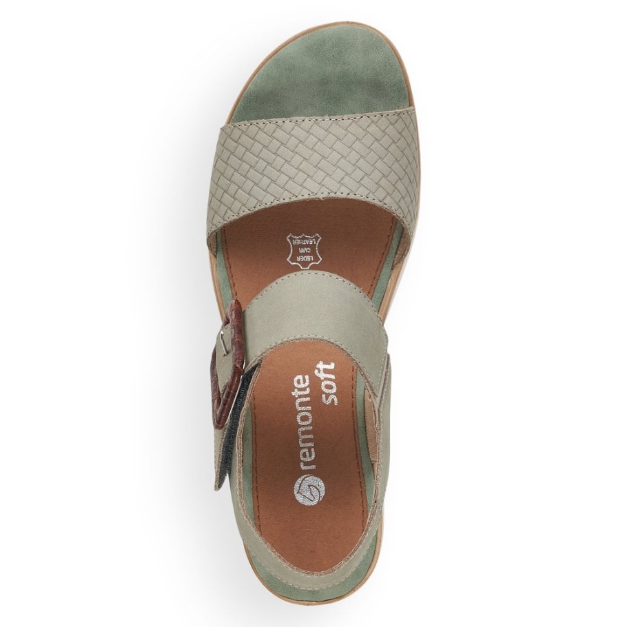 Rieker Remonte D6453 Damen Sandalen Grün