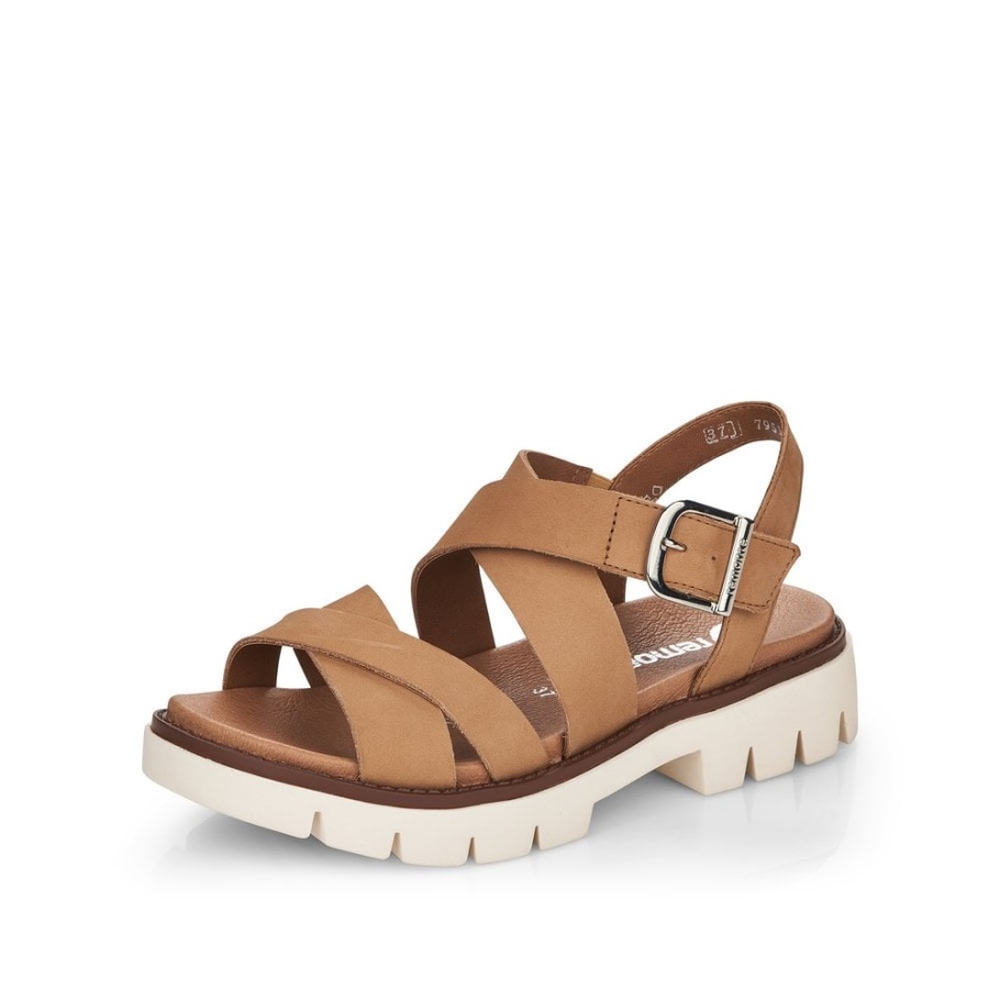 Rieker Remonte D7951 Damen Sandalen Beige