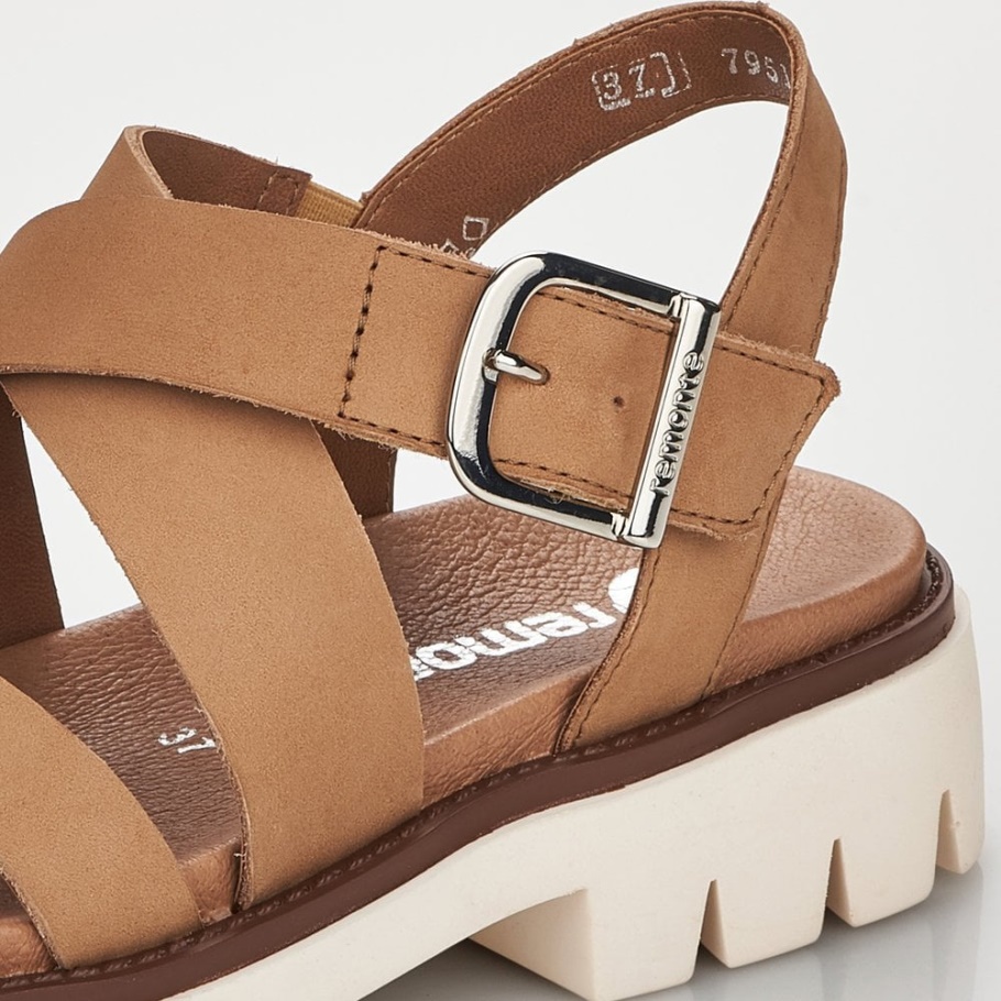 Rieker Remonte D7951 Damen Sandalen Beige