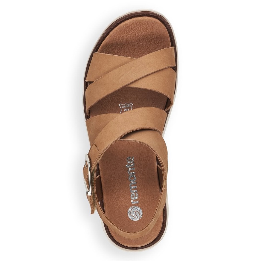Rieker Remonte D7951 Damen Sandalen Beige