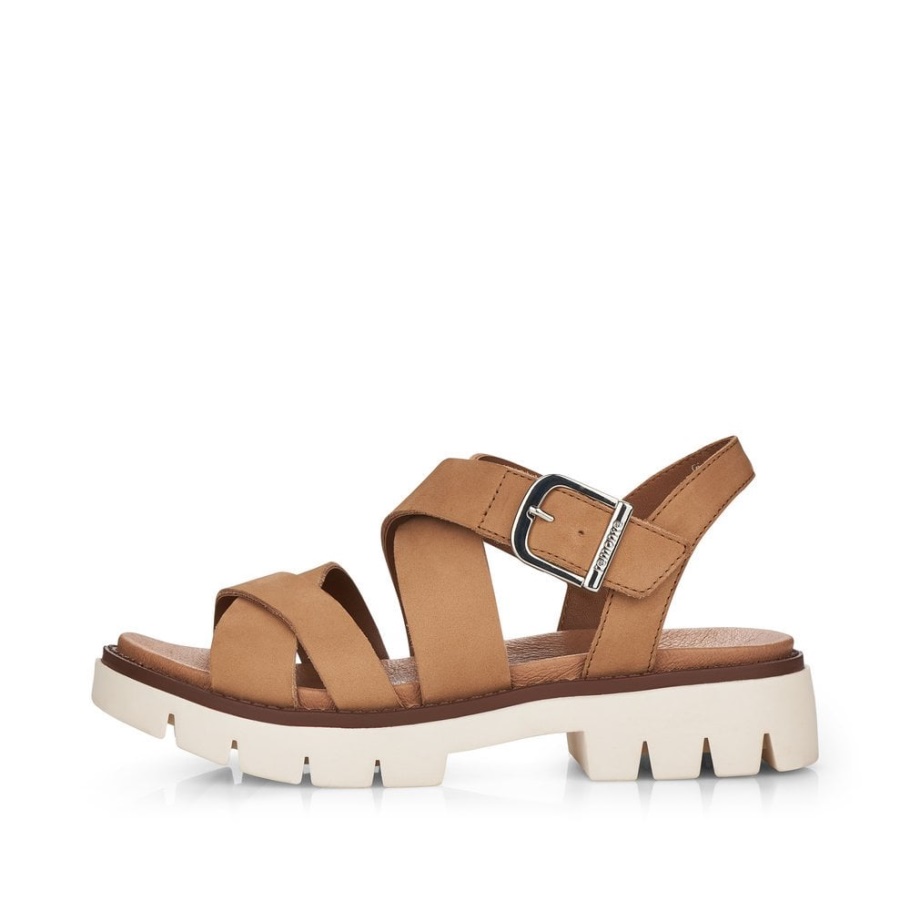 Rieker Remonte D7951 Damen Sandalen Beige