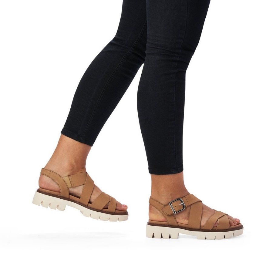 Rieker Remonte D7951 Damen Sandalen Beige