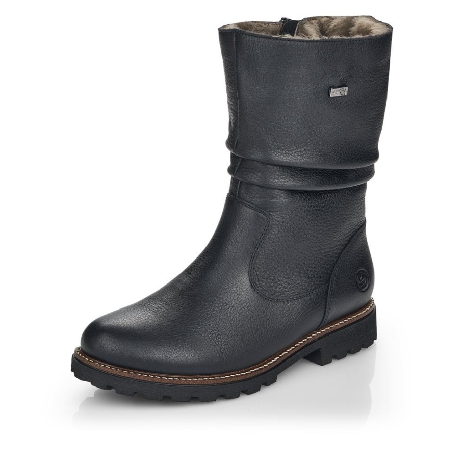 Rieker Remonte D8477 Damen Stiefel Schwarz