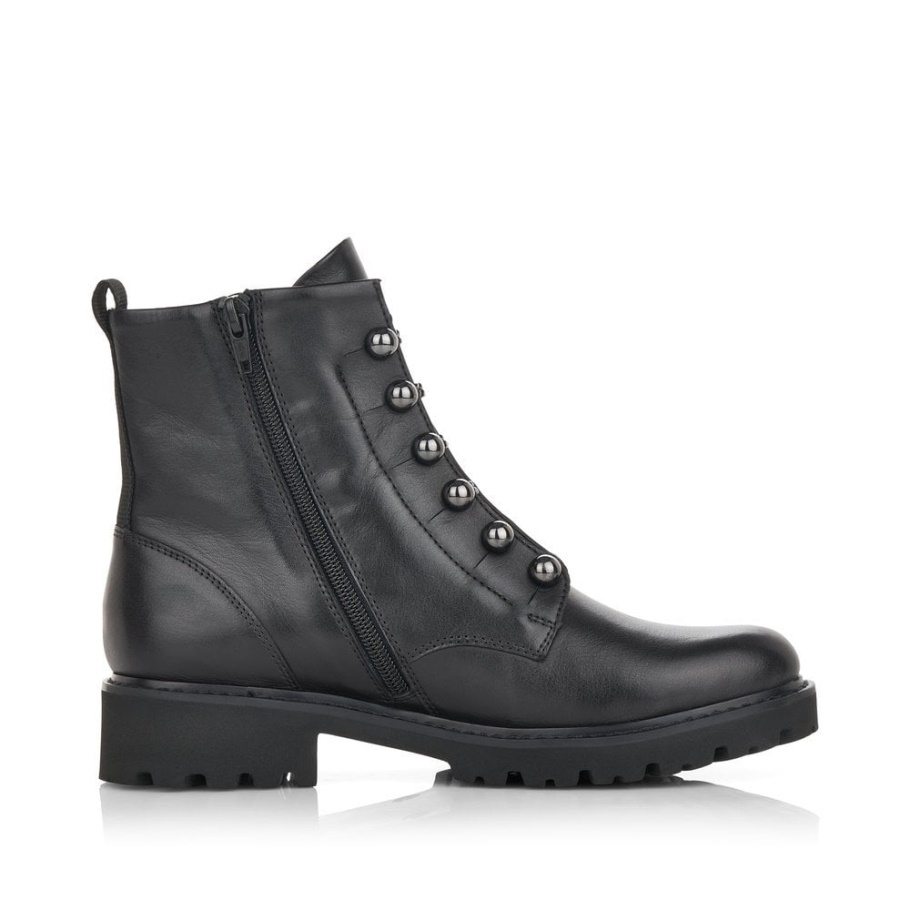 Rieker Remonte D8670 Damen Stiefel Schwarz