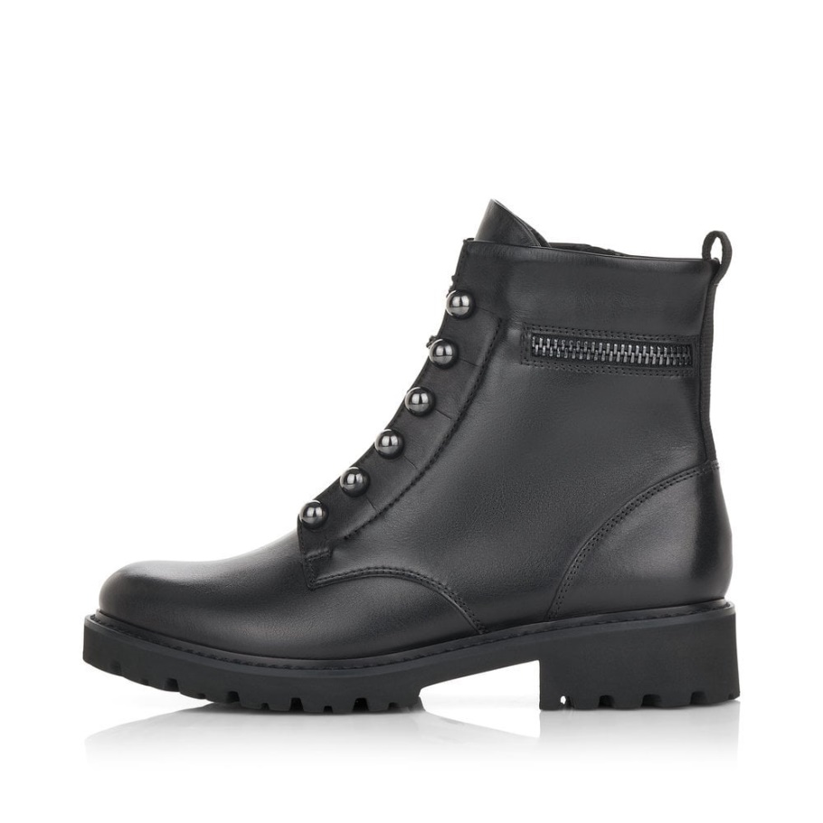 Rieker Remonte D8670 Damen Stiefel Schwarz