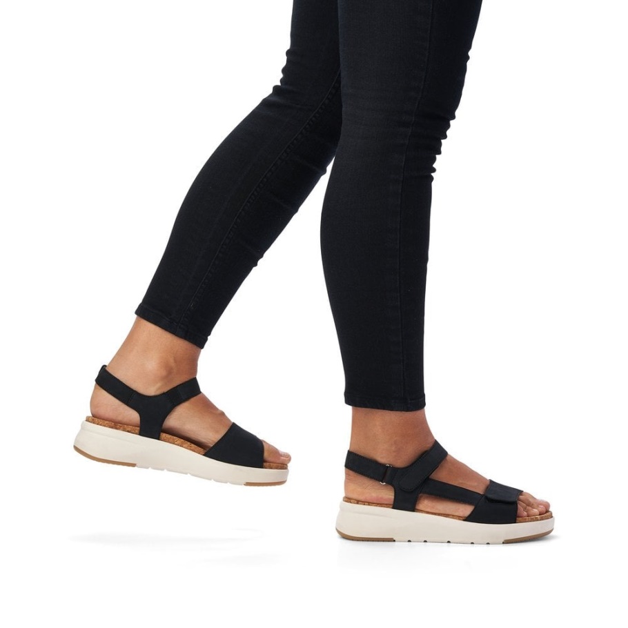 Rieker Remonte D9551 Damen Sandalen Blau