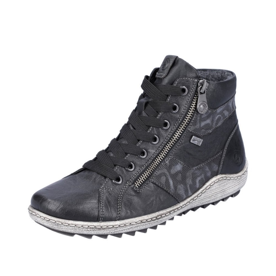 Rieker Remonte R1484 Damen Stiefel Schwarz