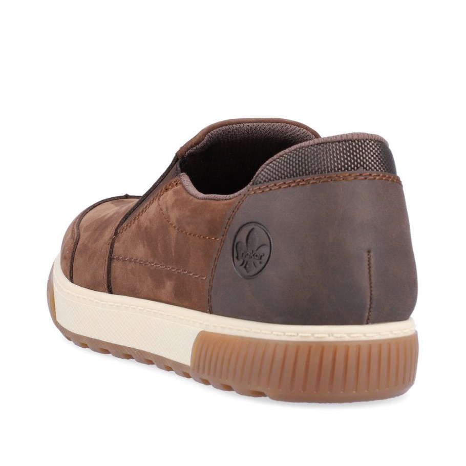 Rieker 18951 Herren-Slipper Braun