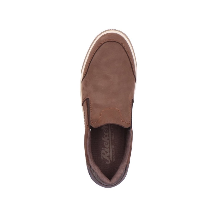 Rieker 18951 Herren-Slipper Braun