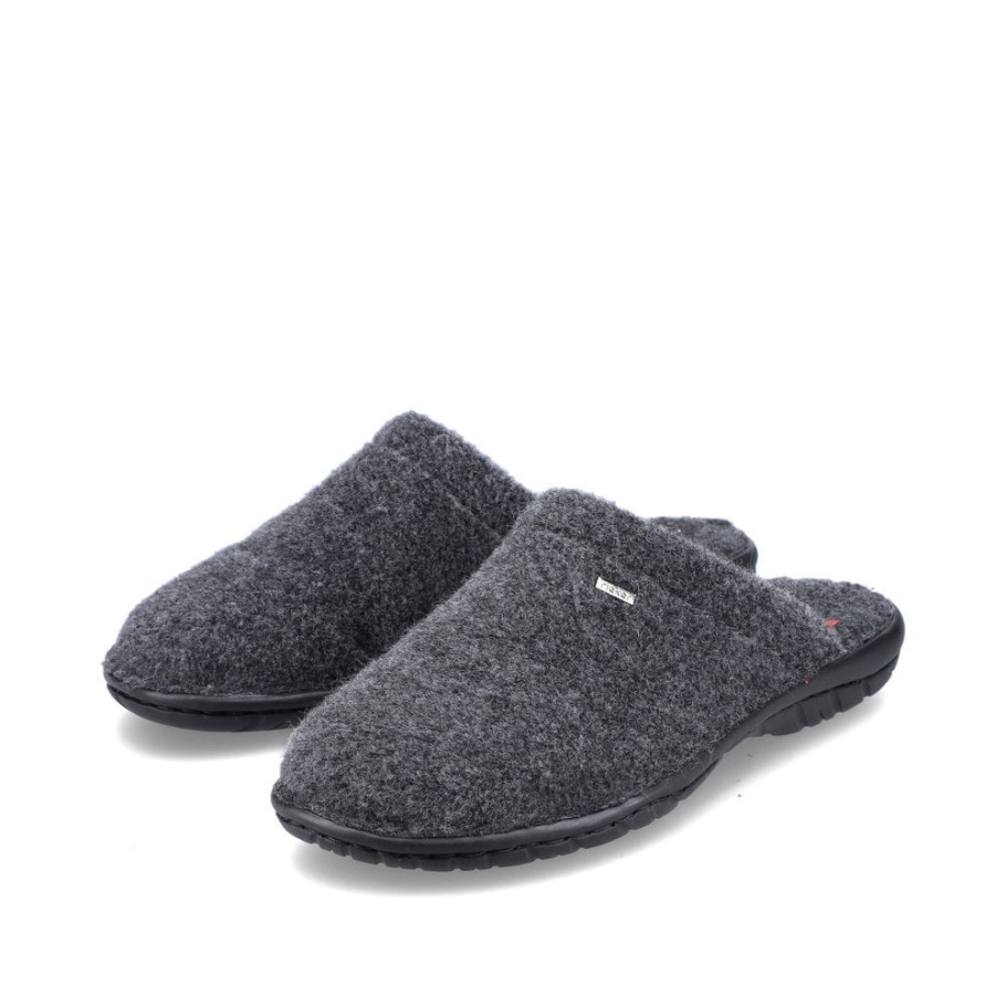 Rieker 26594 Herrenhausschuhe Grau