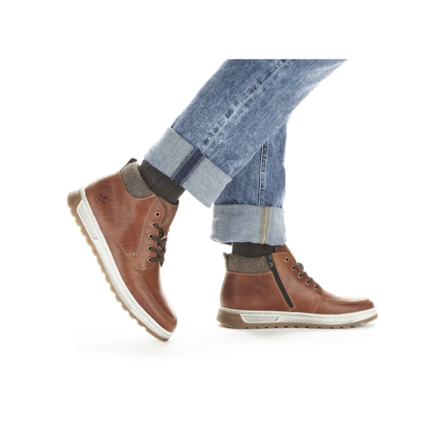 Rieker 37022 Herrenstiefelette Braun