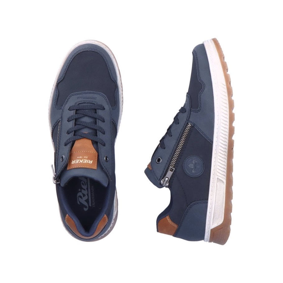 Rieker 37029 Herrenschuhe Blau