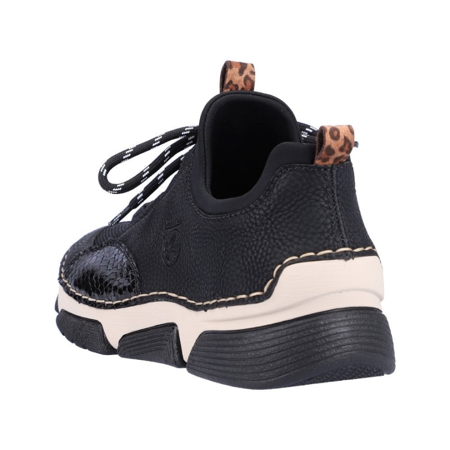 Rieker 45913 Damen Freizeitschuhe Schwarz