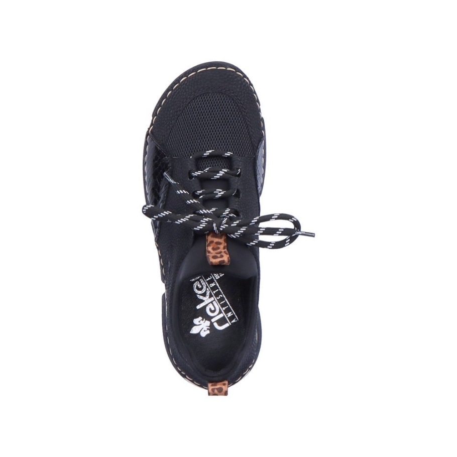 Rieker 45913 Damen Freizeitschuhe Schwarz