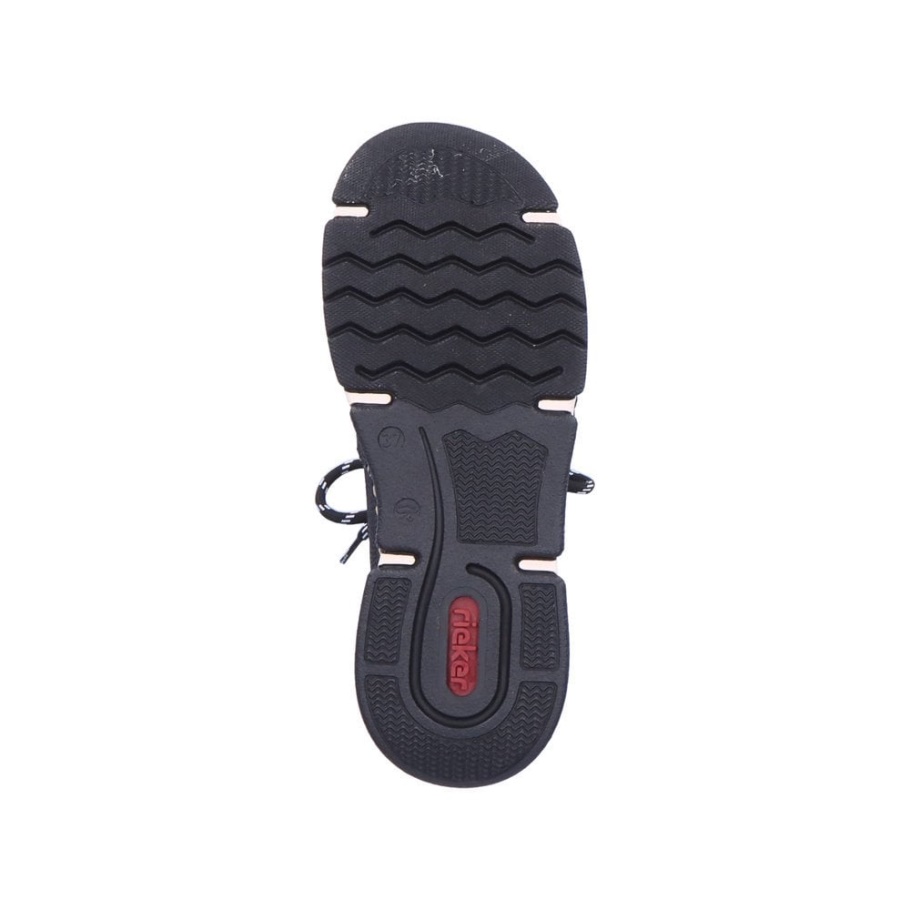 Rieker 45913 Damen Freizeitschuhe Schwarz