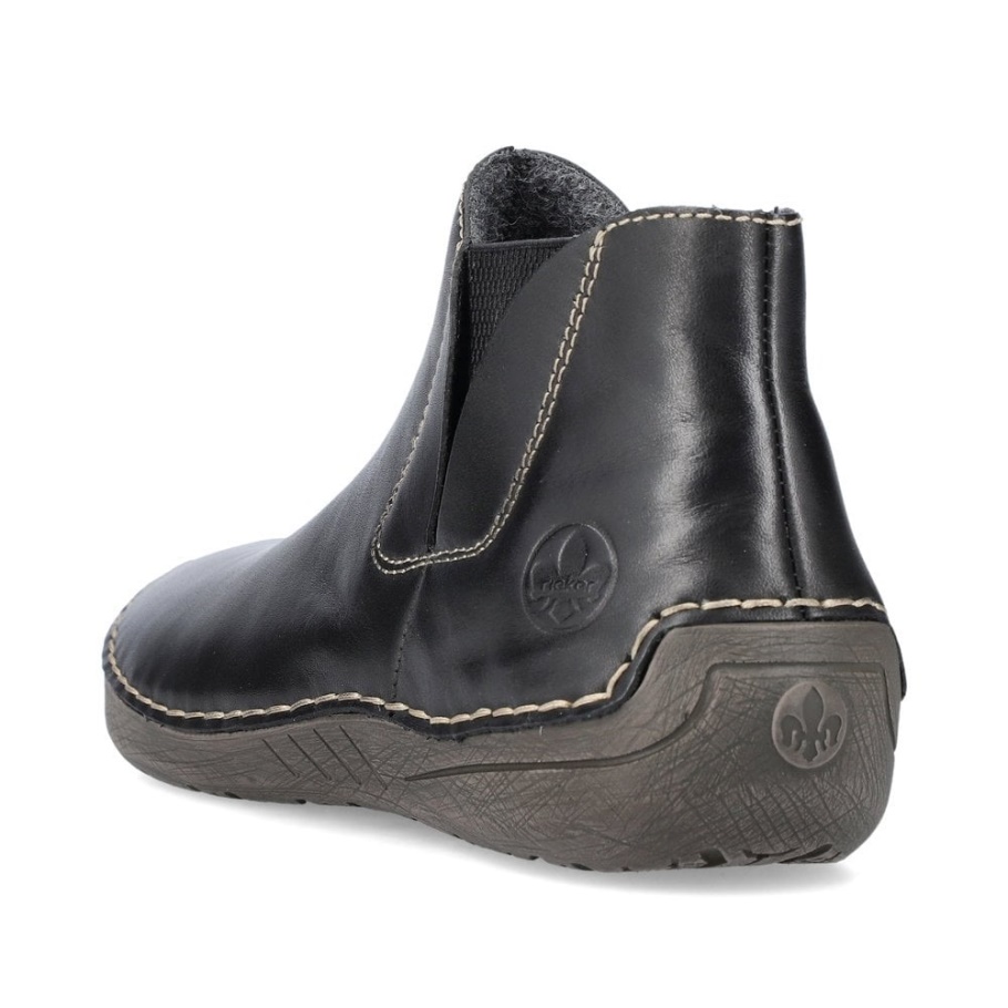 Rieker 52553 Damenstiefel Schwarz
