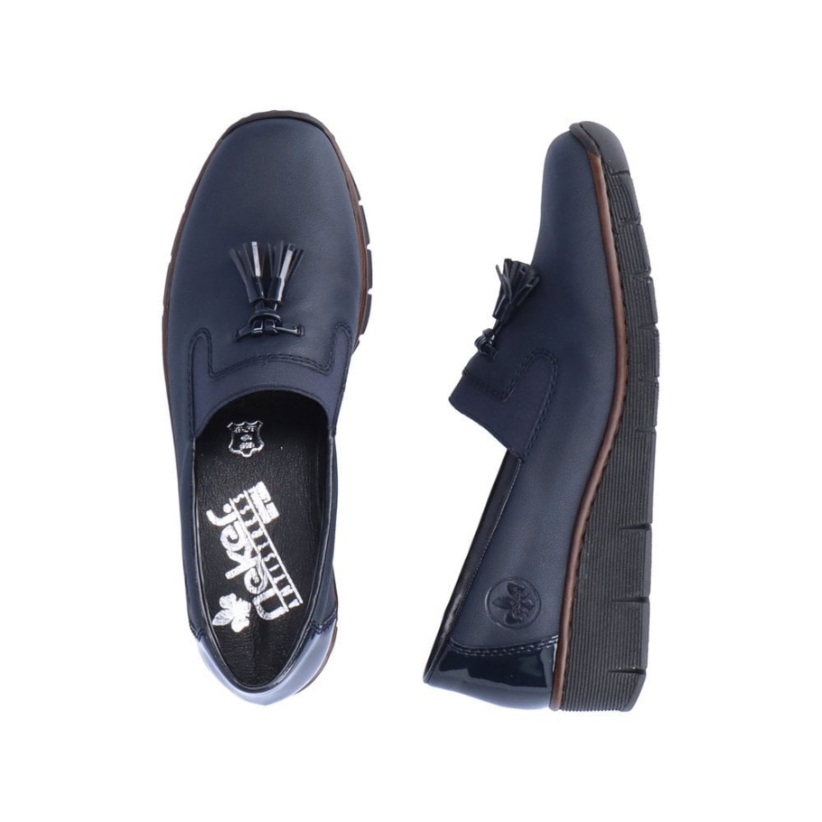 Rieker 53751 Damenschuhe Blau