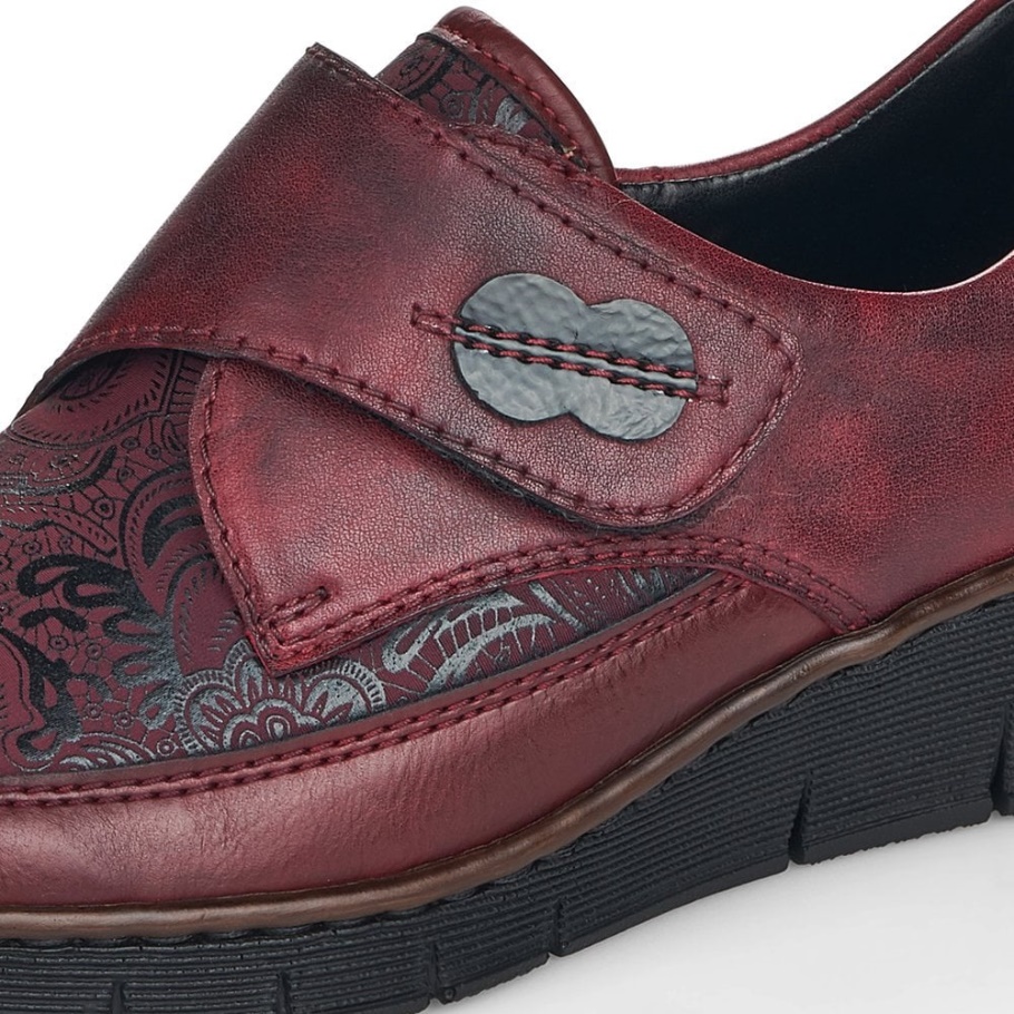 Rieker 537c0 Damenschuhe Rot