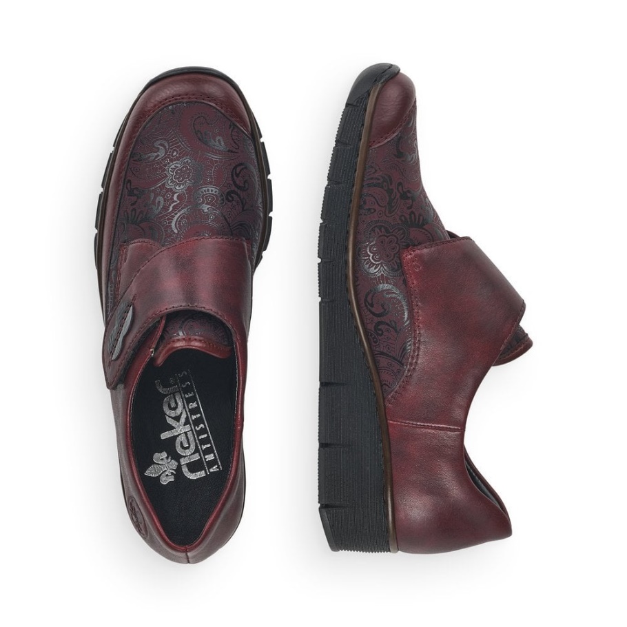 Rieker 537c0 Damenschuhe Rot