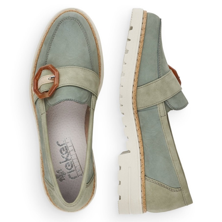 Rieker 54864 Damenschuhe Grün