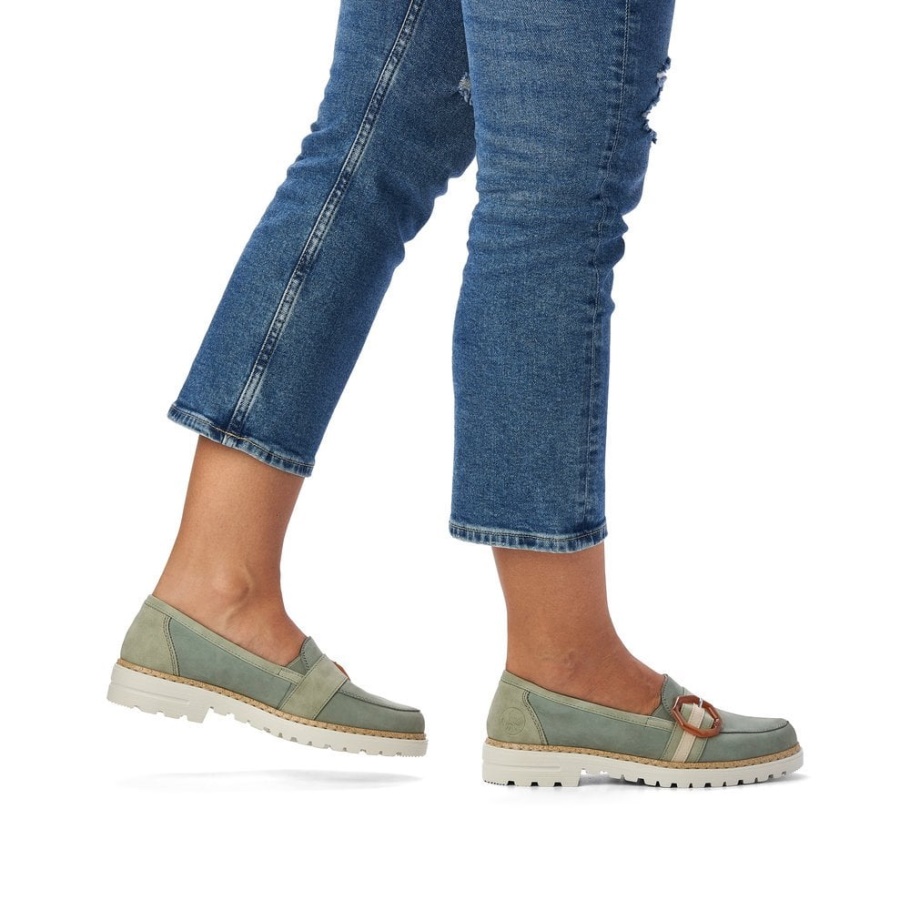Rieker 54864 Damenschuhe Grün
