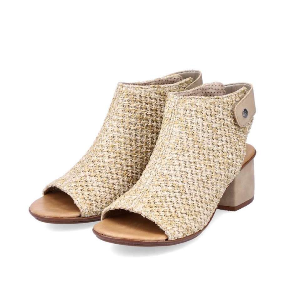 Rieker 64670 Damen Sandalen Beige