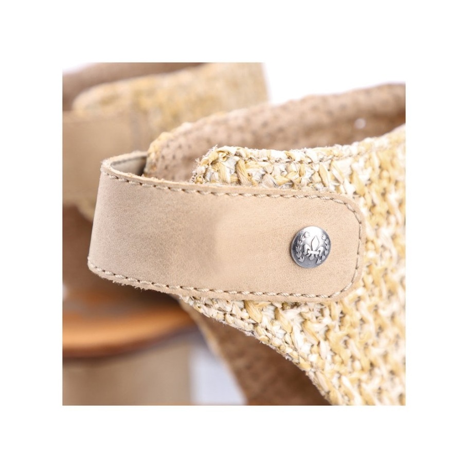 Rieker 64670 Damen Sandalen Beige