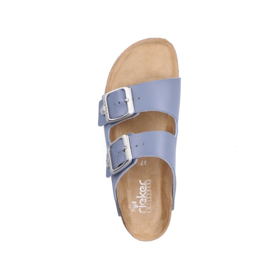 Rieker 69384 Damen Sandalen Blau