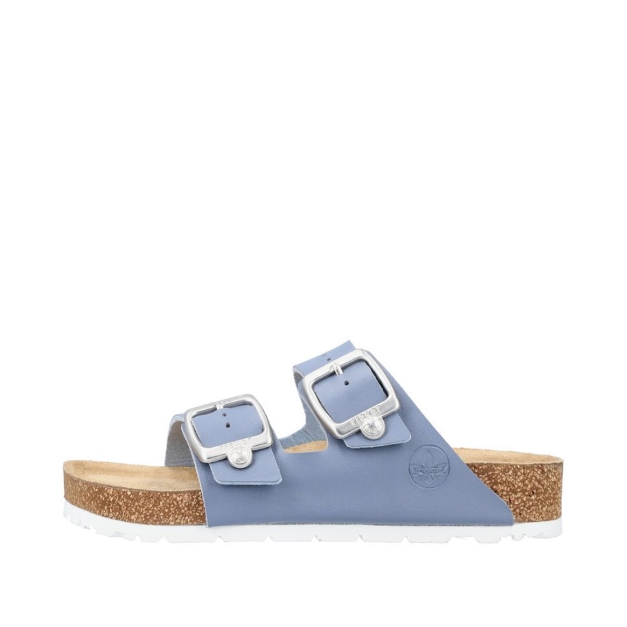 Rieker 69384 Damen Sandalen Blau