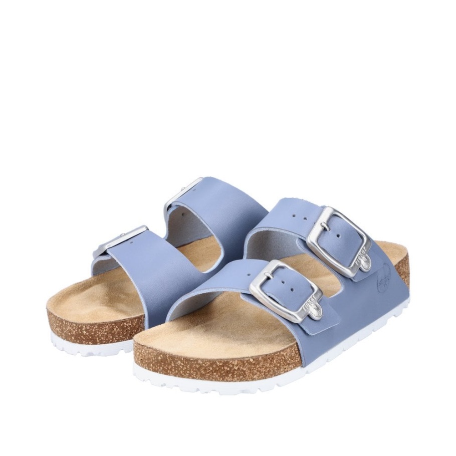Rieker 69384 Damen Sandalen Blau