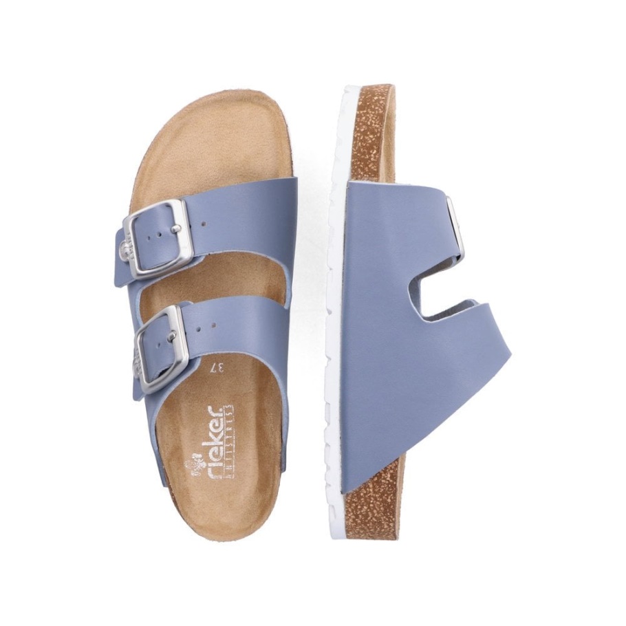 Rieker 69384 Damen Sandalen Blau