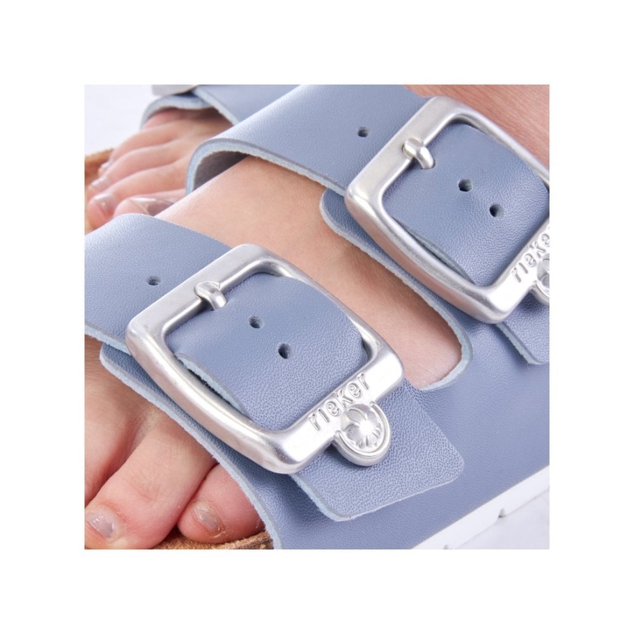 Rieker 69384 Damen Sandalen Blau