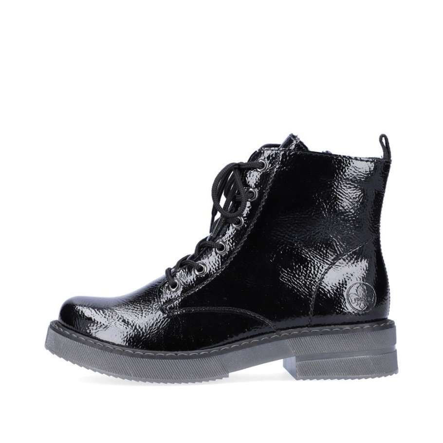 Rieker 72010 Damenstiefel Schwarz