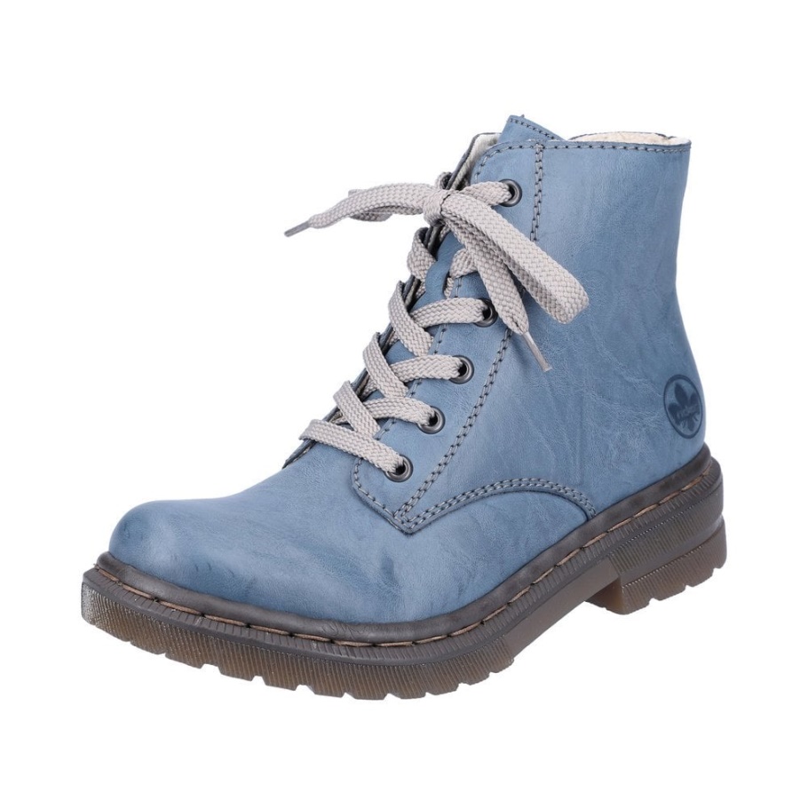 Rieker 78240 Damenstiefel Blau