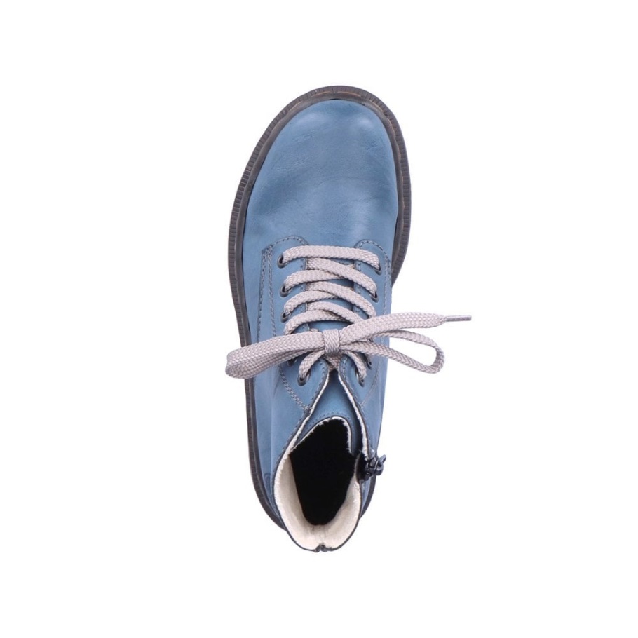 Rieker 78240 Damenstiefel Blau